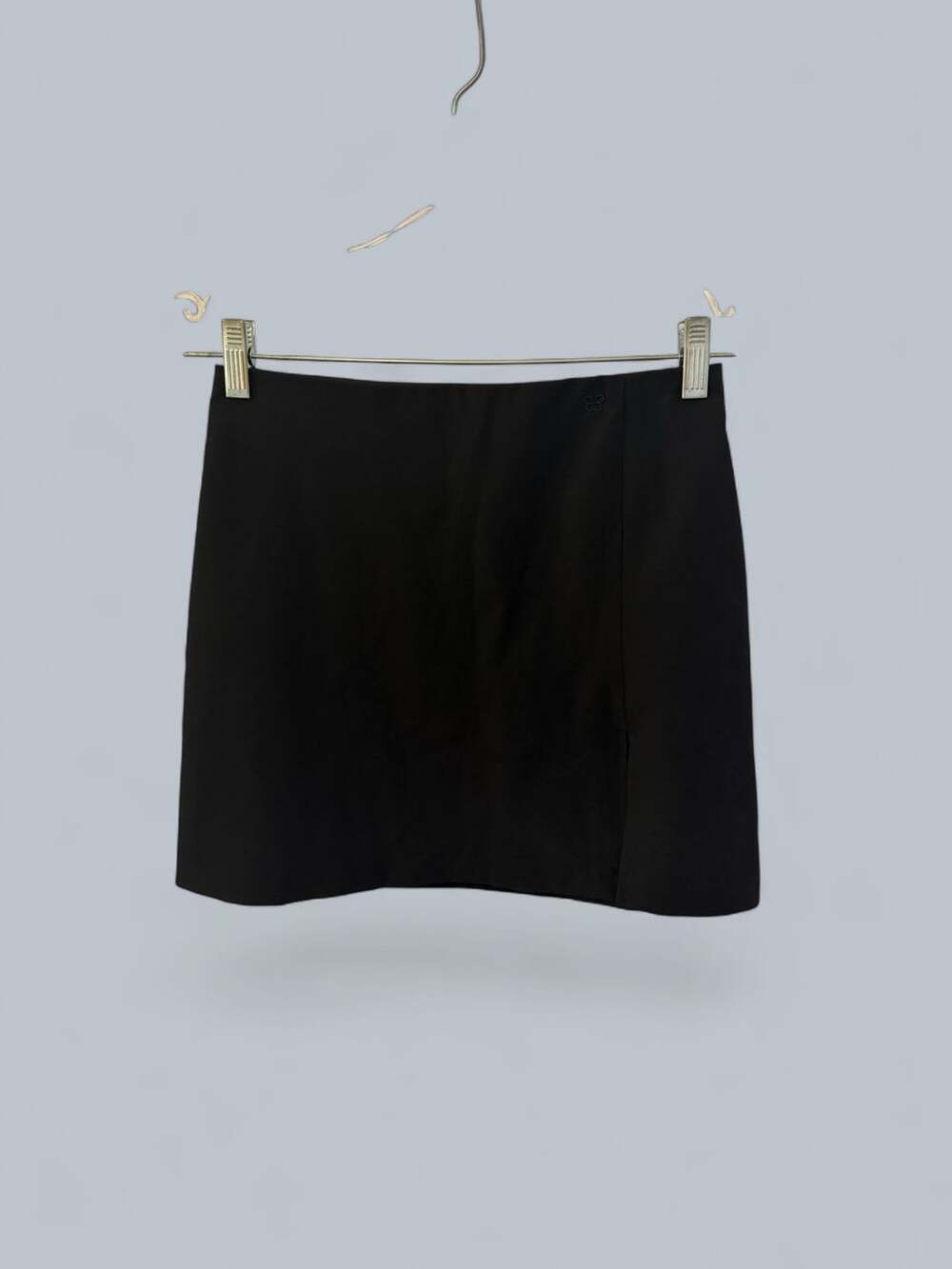 Aritzia Sunday Best Tatiana Skirt Black Mini Skirt with Slit - Picture 3 of 11